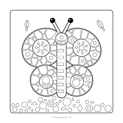 Buchseite: Schmetterling